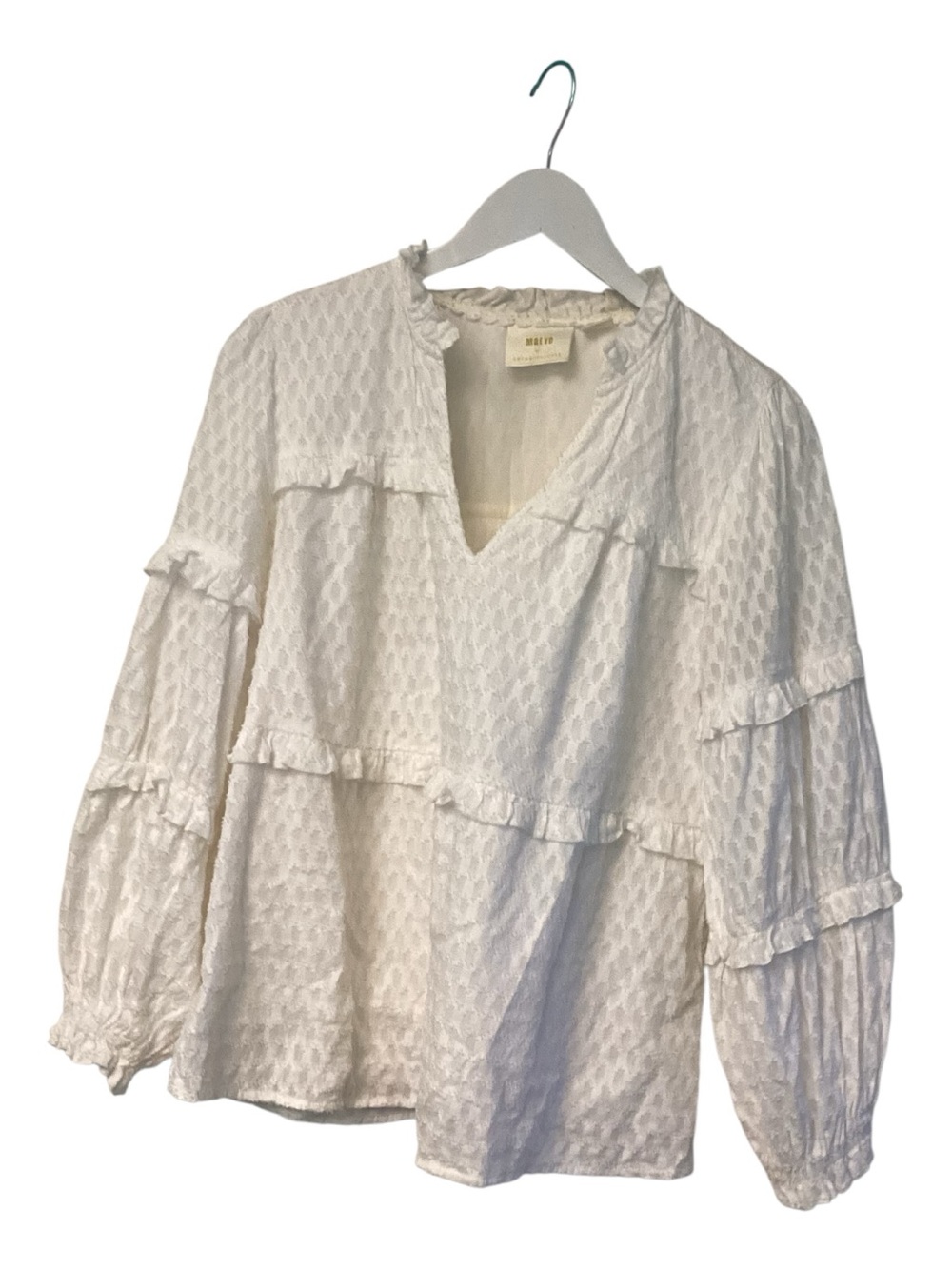 Angela Ruffled Peasant Blouse - Picture 4 of 7